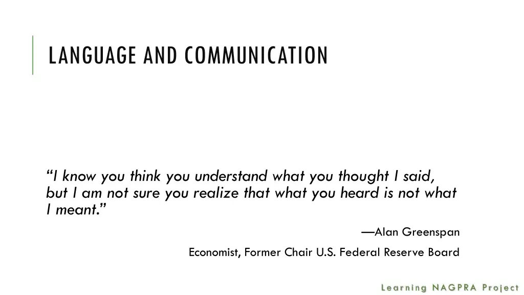 language and communication