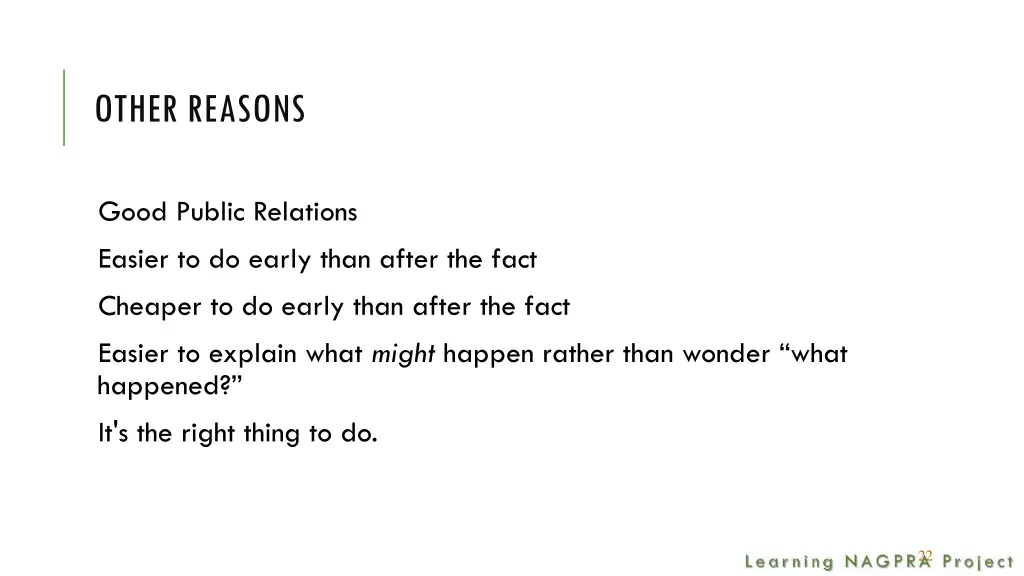 other reasons