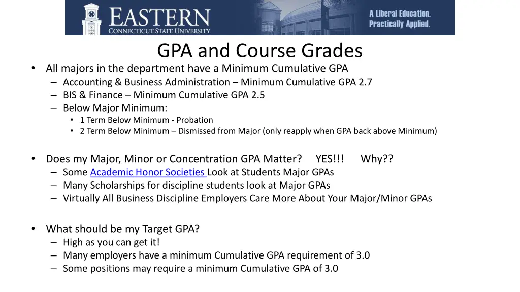 gpa and course grades