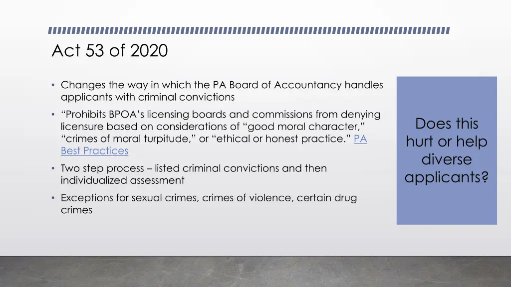 act 53 of 2020