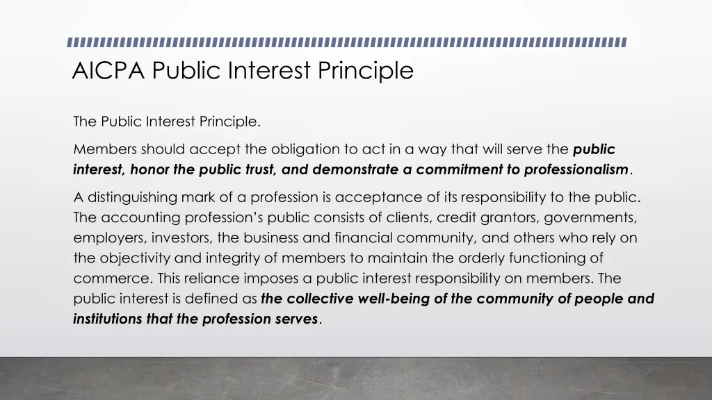 aicpa public interest principle