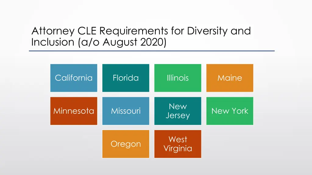 attorney cle requirements for diversity