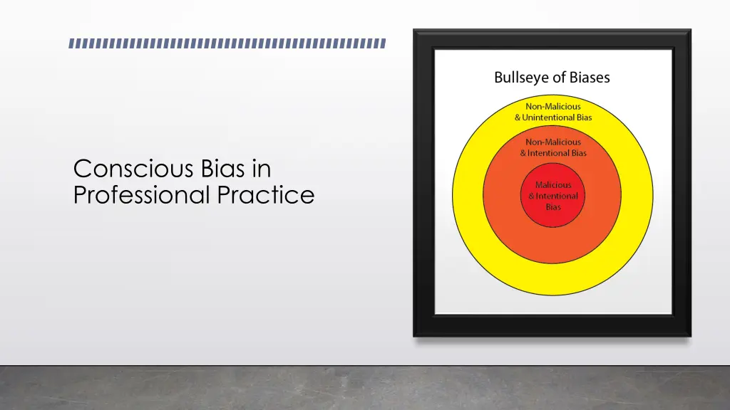 conscious bias in professional practice