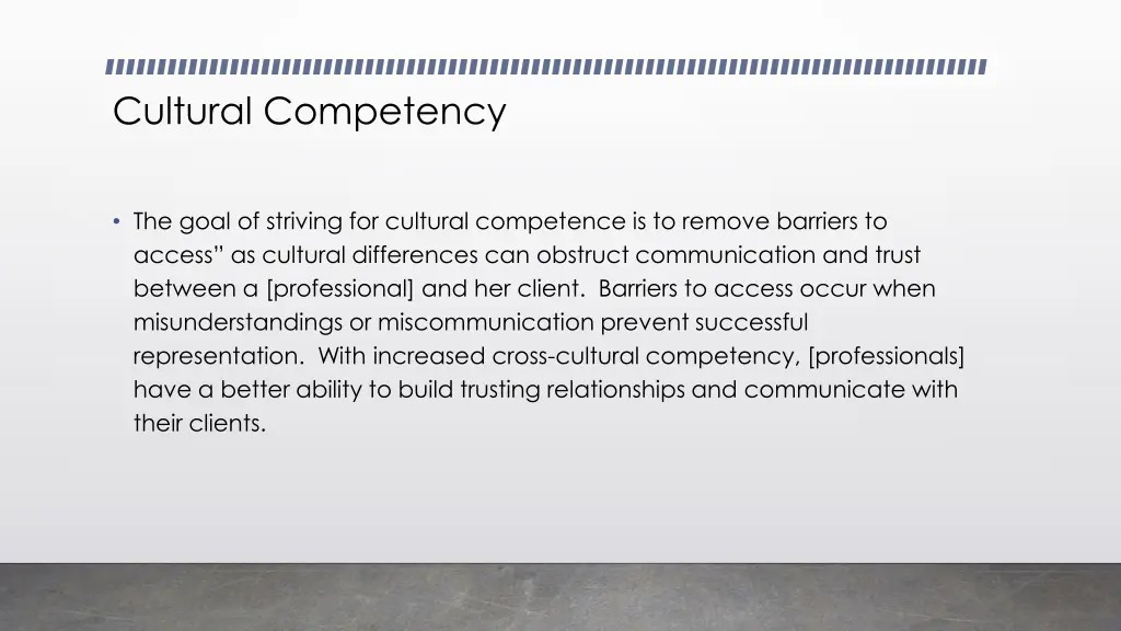 cultural competency