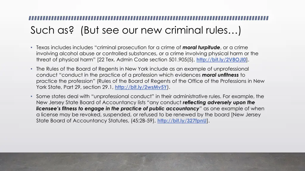 such as but see our new criminal rules