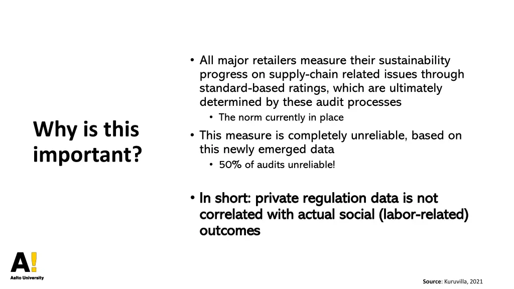 all major retailers measure their sustainability