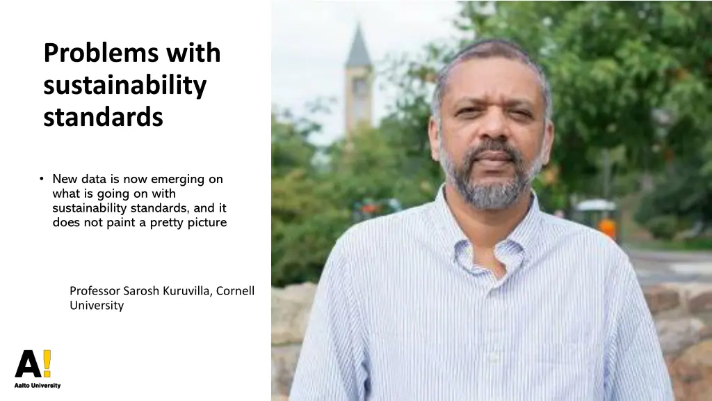 problems with sustainability standards