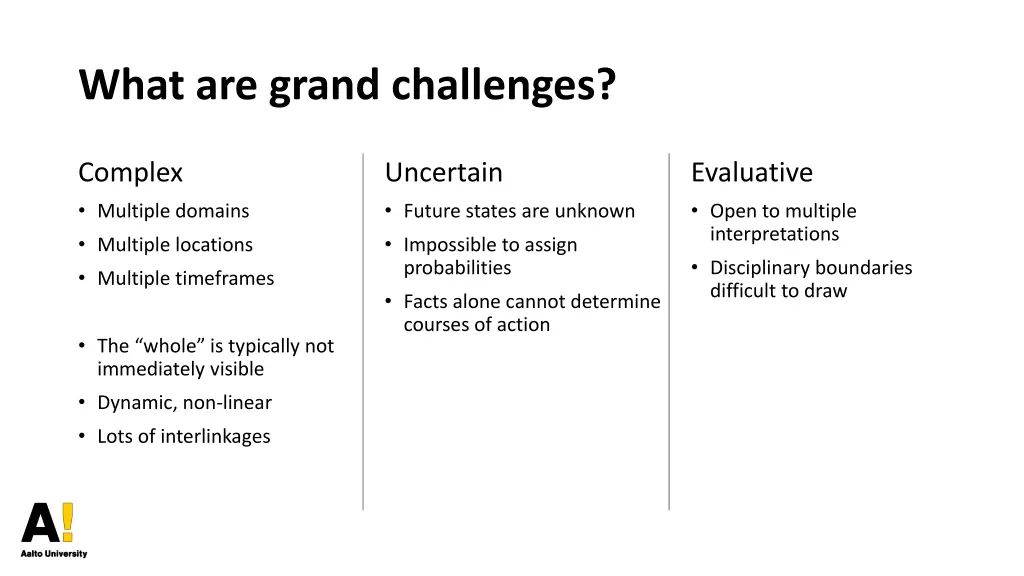 what are grand challenges