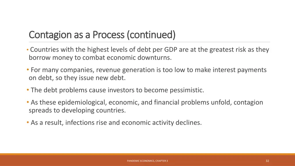 contagion as a process continued contagion