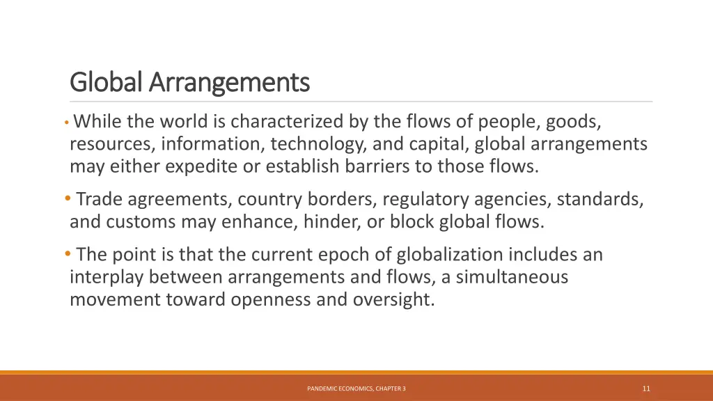 global arrangements global arrangements