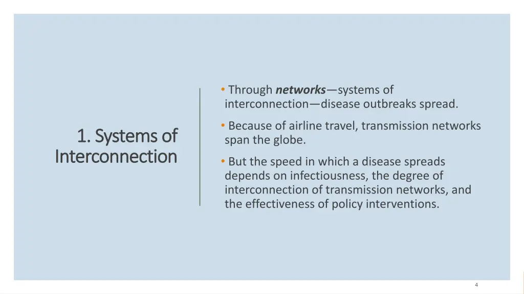 through networks systems of interconnection