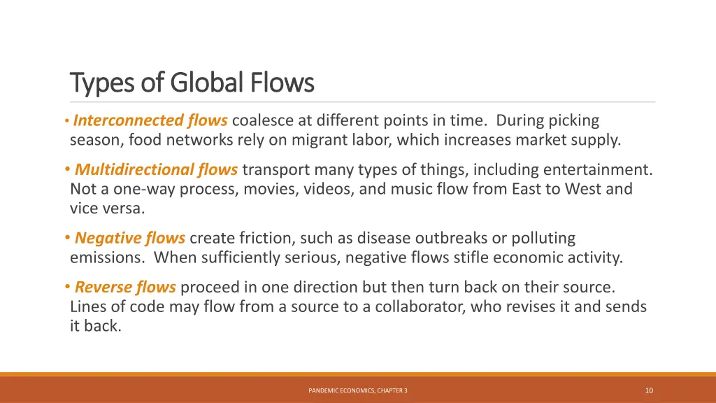 types of global flows types of global flows