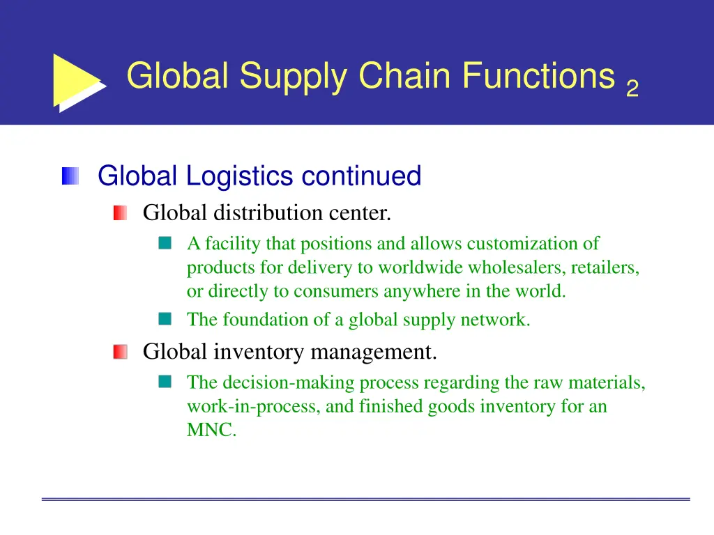 global supply chain functions 2