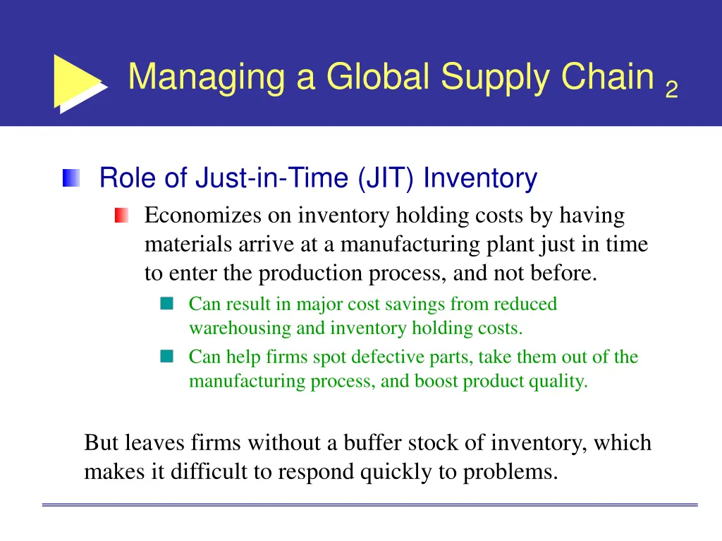managing a global supply chain 2