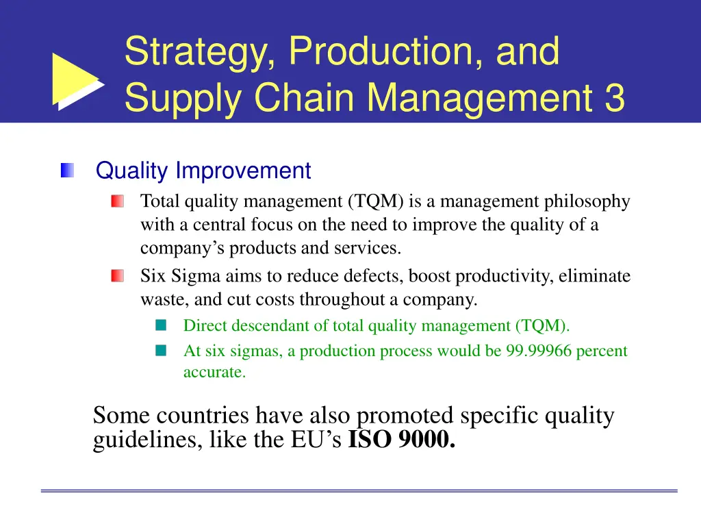 strategy production and supply chain management 3