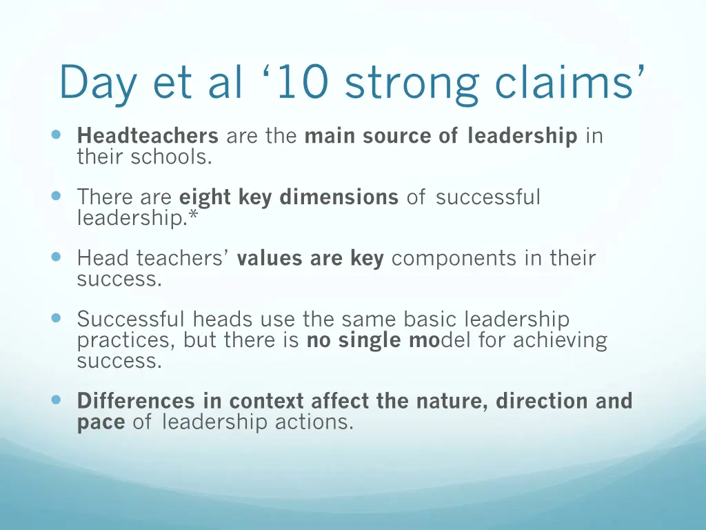 day et al 10 strong claims