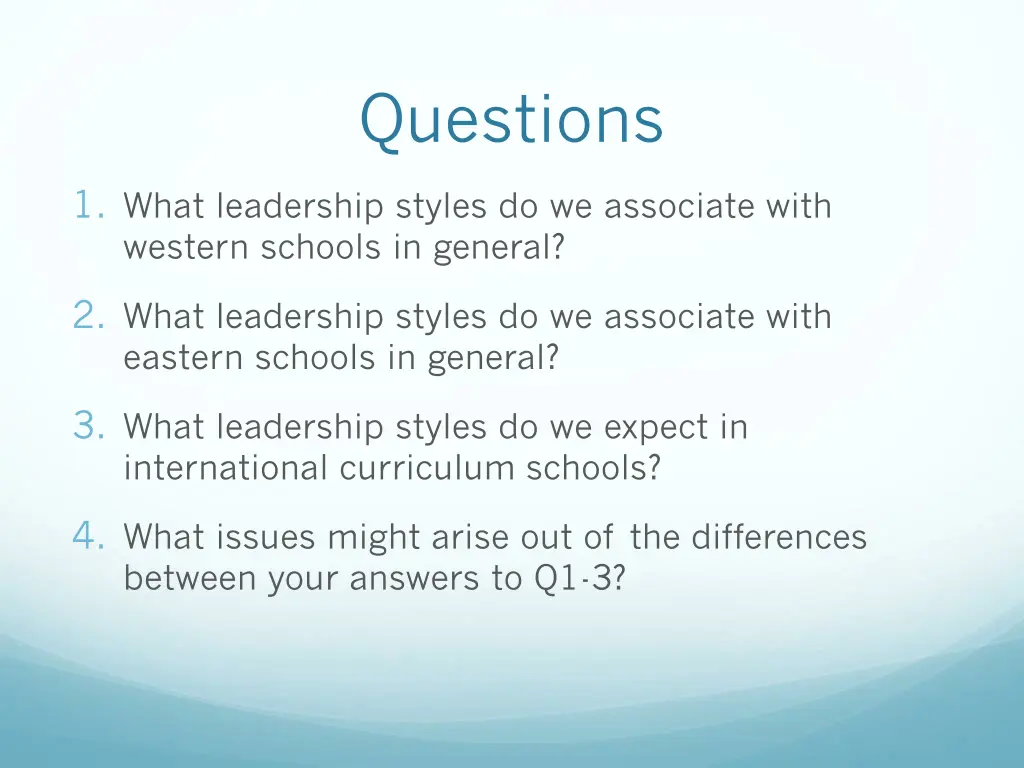questions