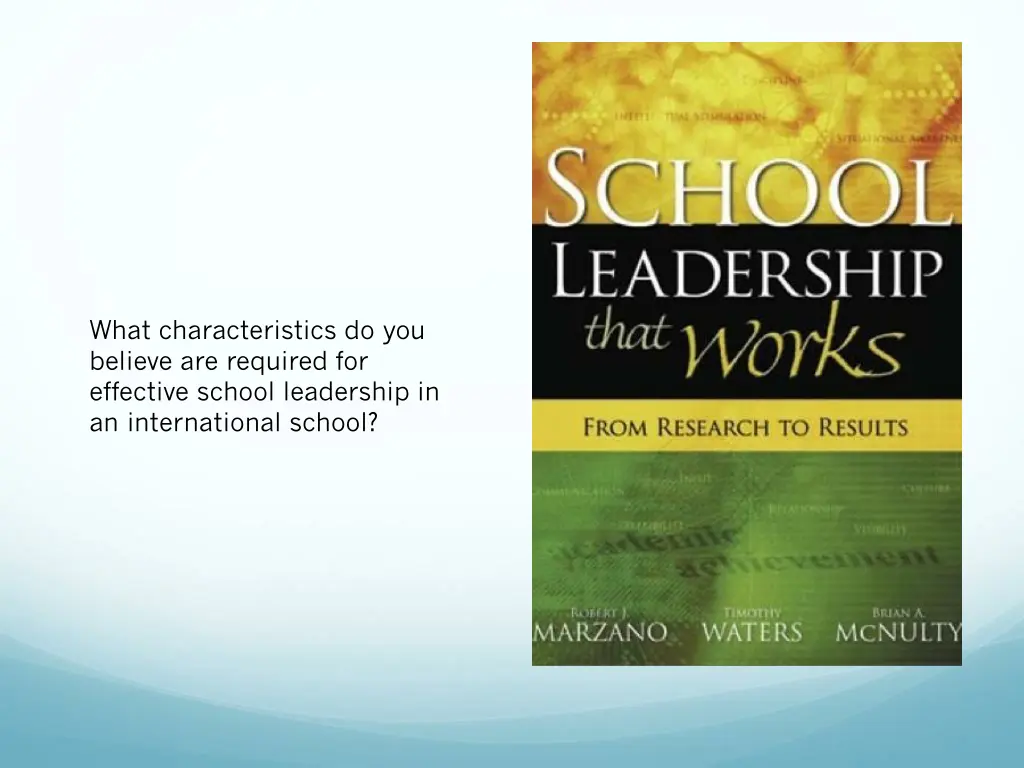 what characteristics do you believe are required