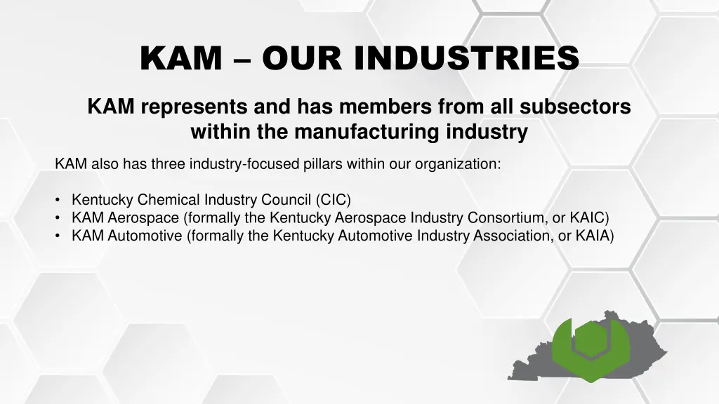 kam our industries