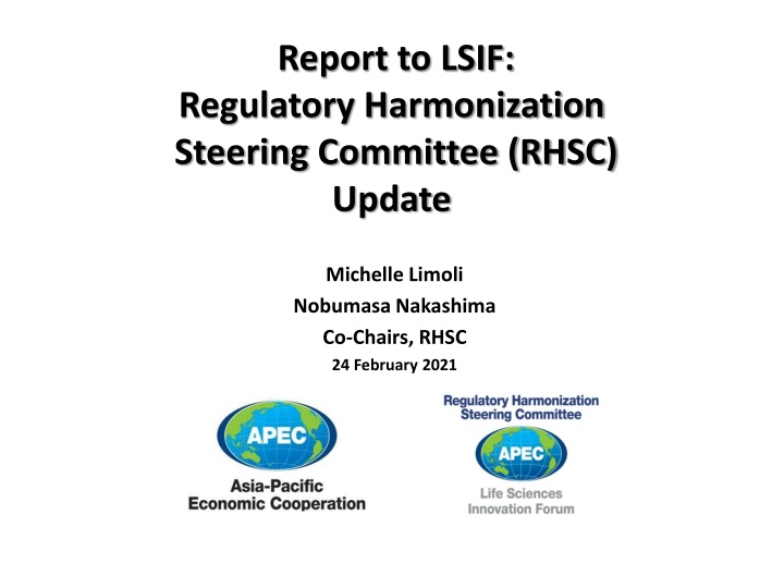report to lsif regulatory harmonization steering