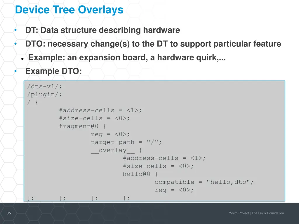 device tree overlays