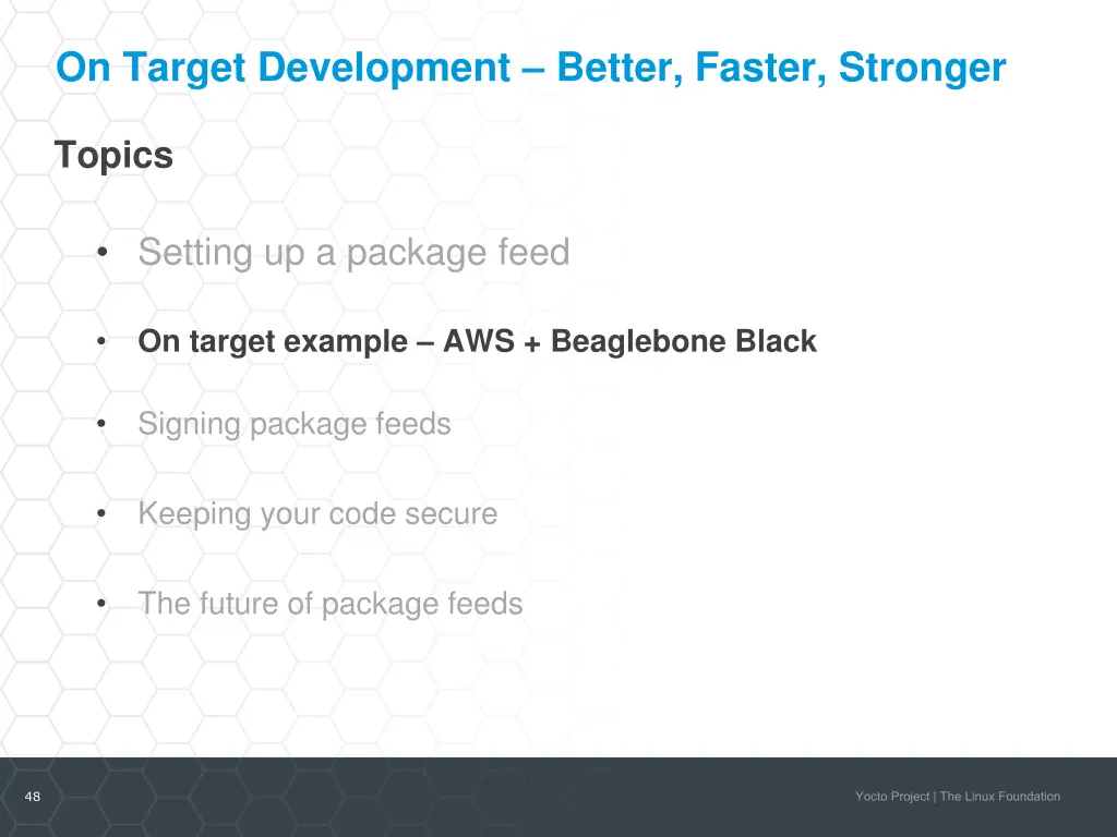 on target development better faster stronger 1