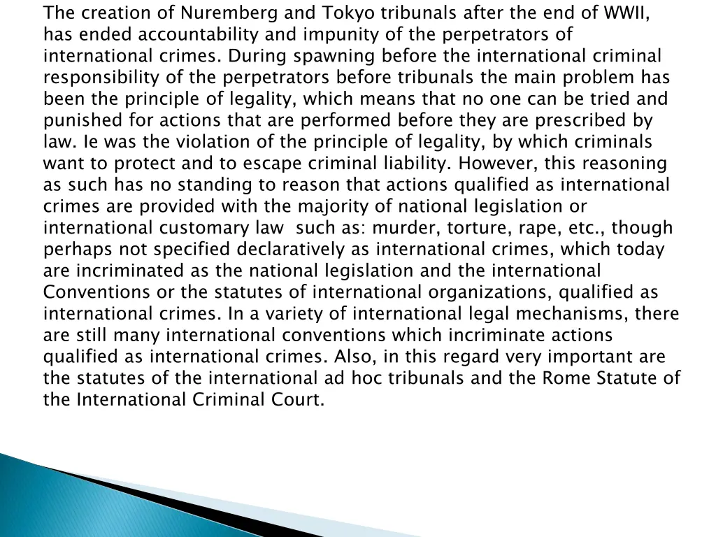 the creation of nuremberg and tokyo tribunals