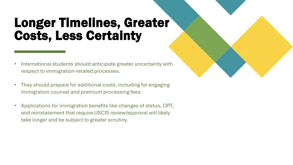 longer timelines greater longer timelines greater