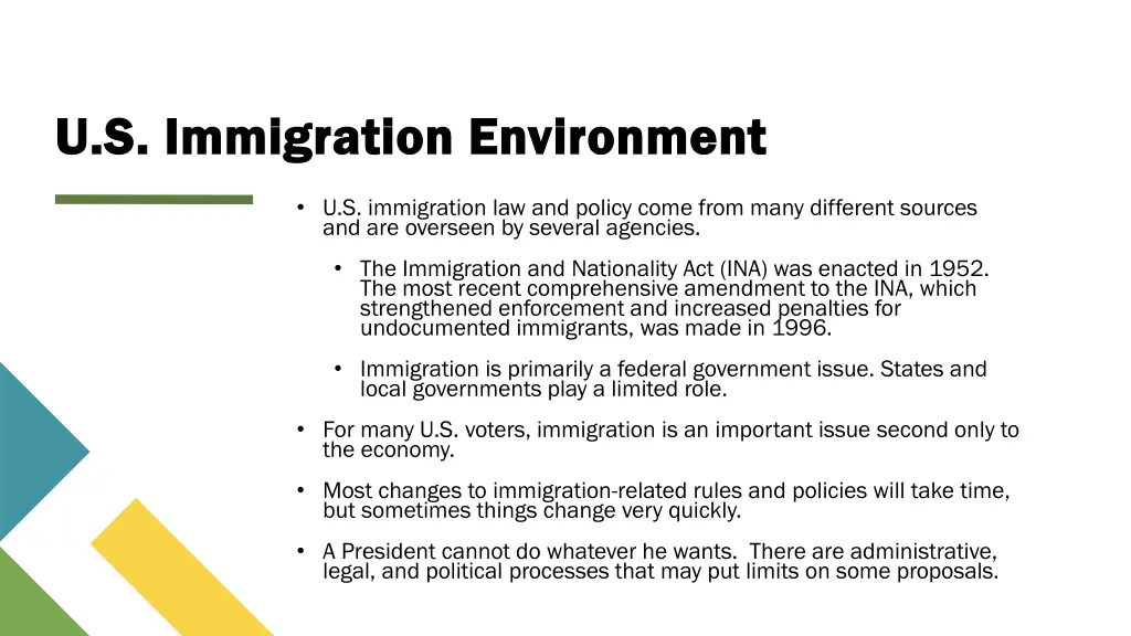 u s immigration environment u s immigration