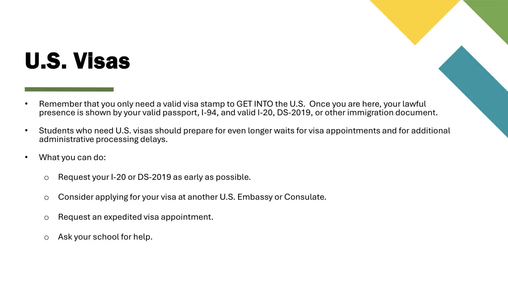 u s visas u s visas