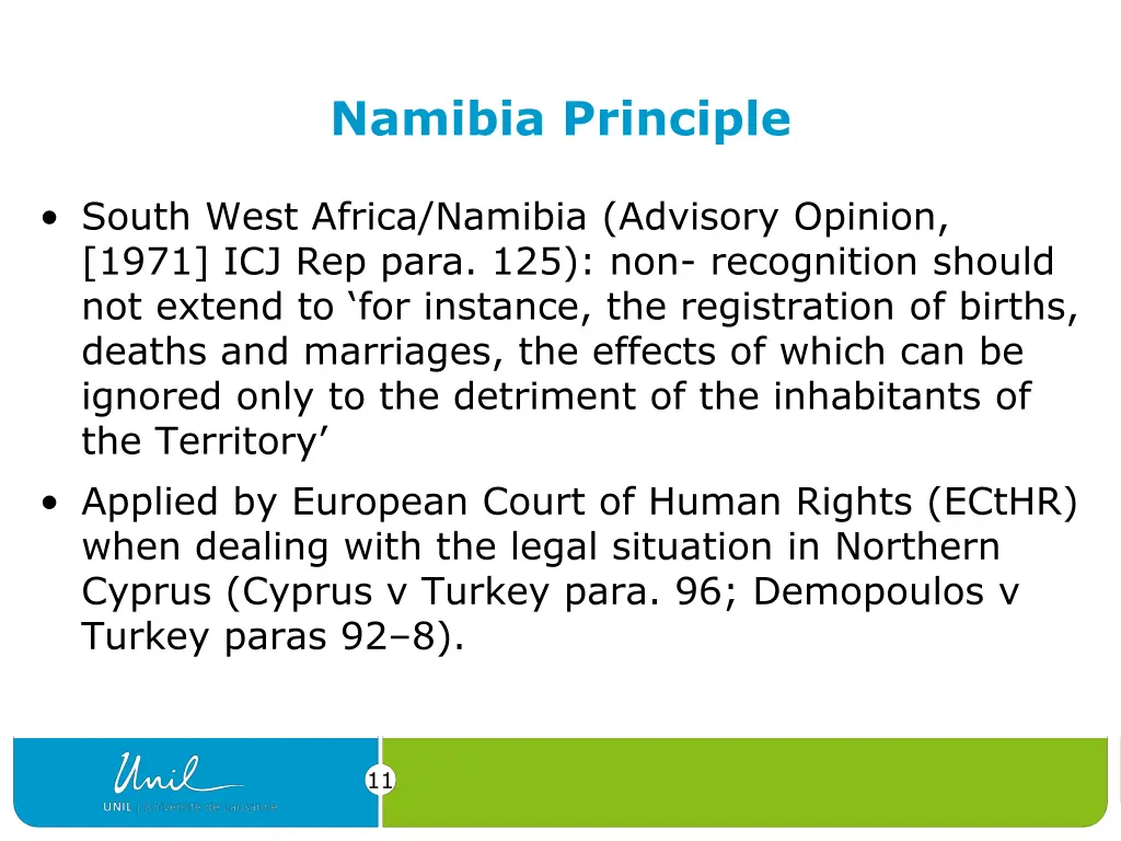namibia principle