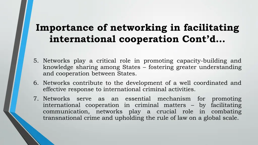 importance of networking in facilitating 2