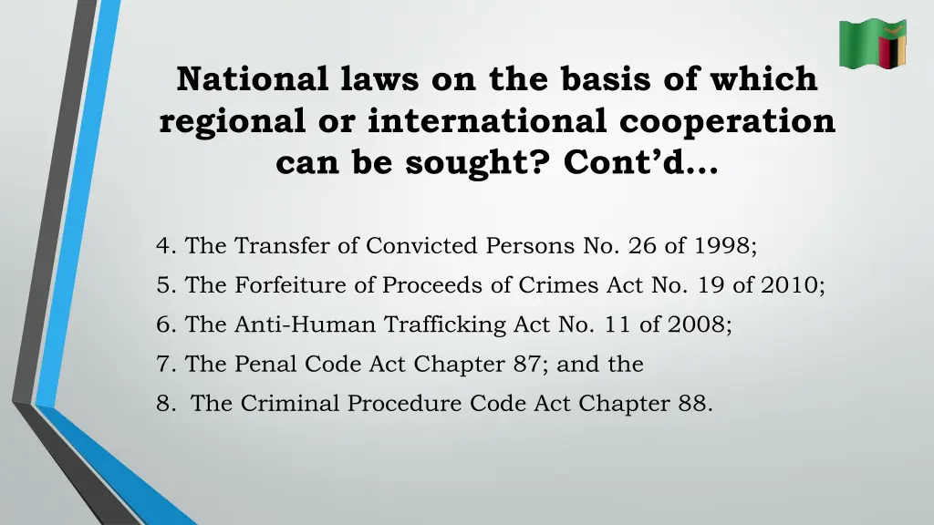 national laws on the basis of which regional 1