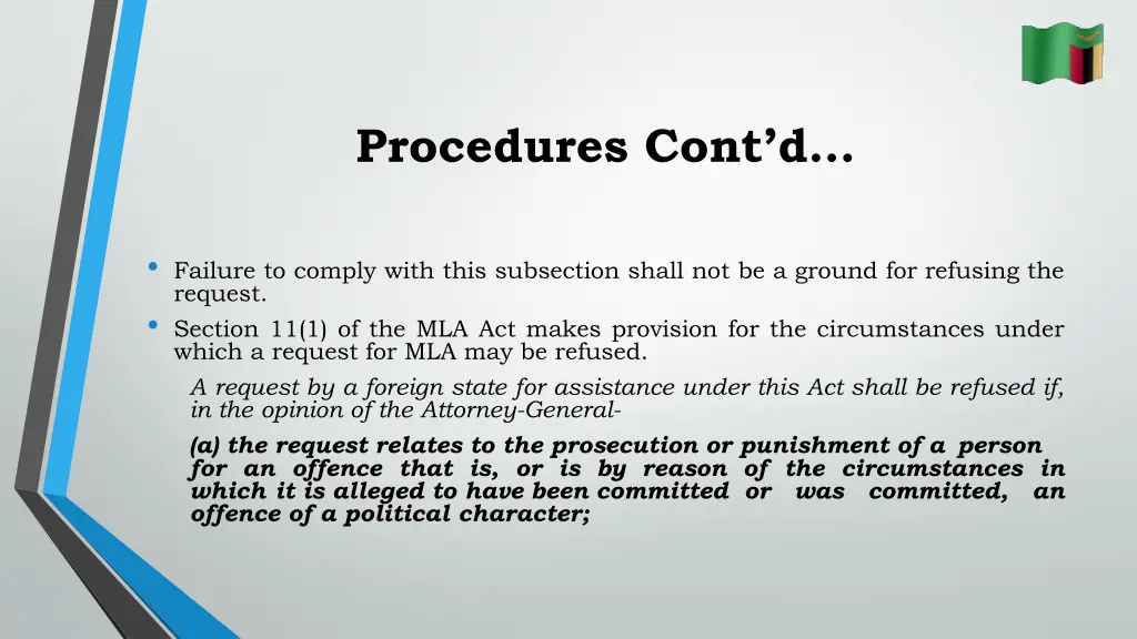 procedures cont d