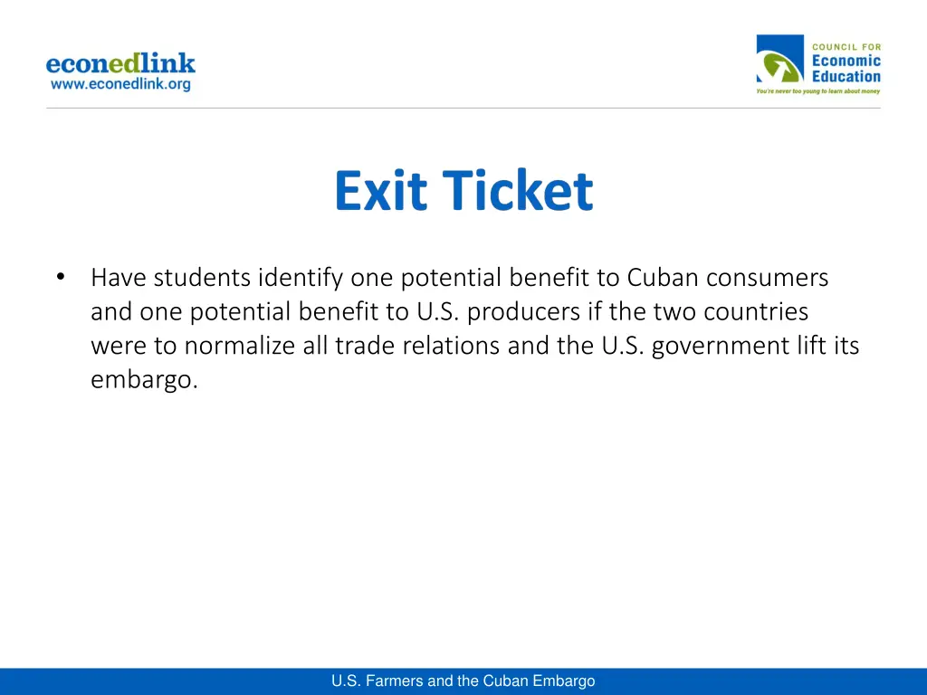 have students identify one potential benefit