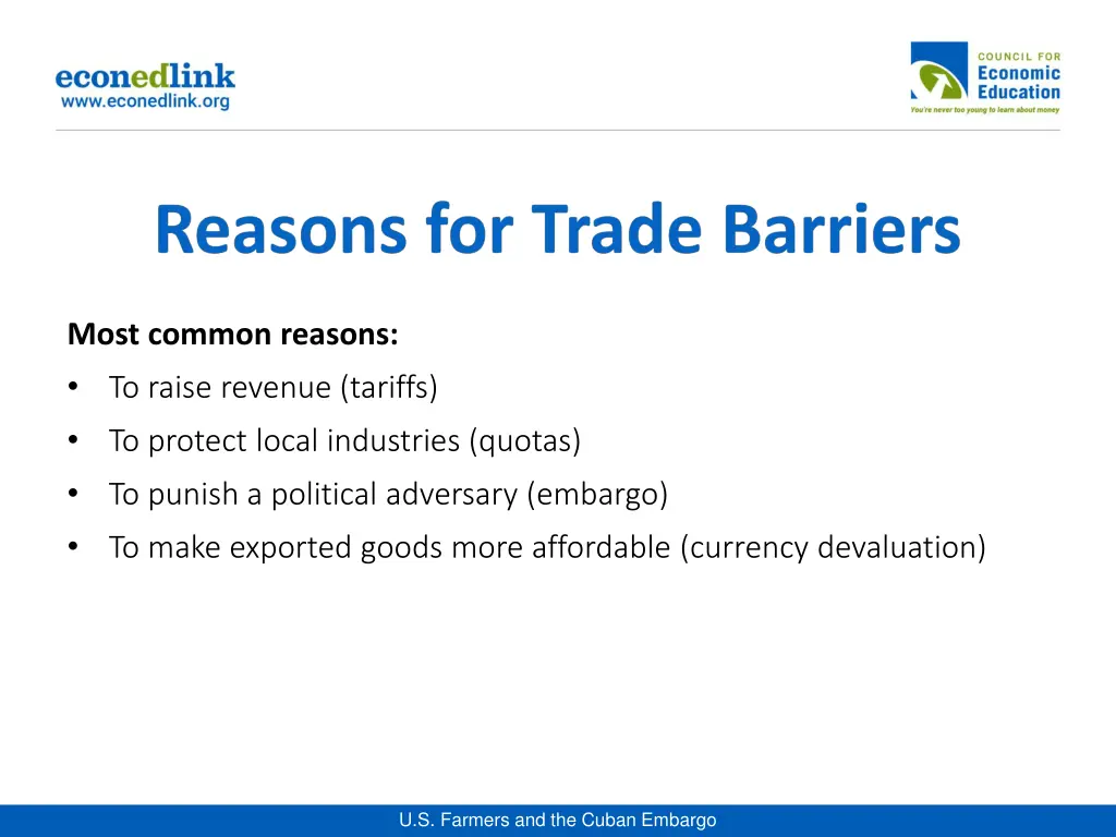 most common reasons to raise revenue tariffs