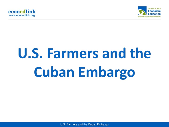 u s farmers and the cuban embargo