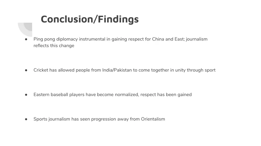 conclusion findings