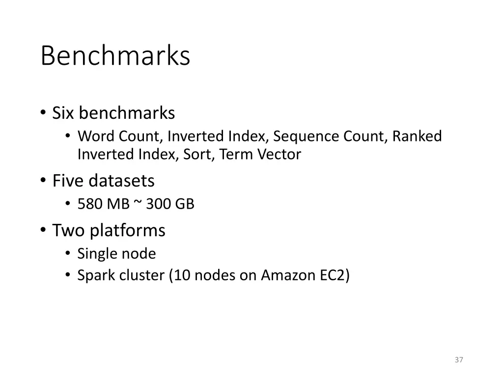 benchmarks