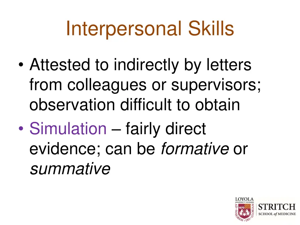 interpersonal skills