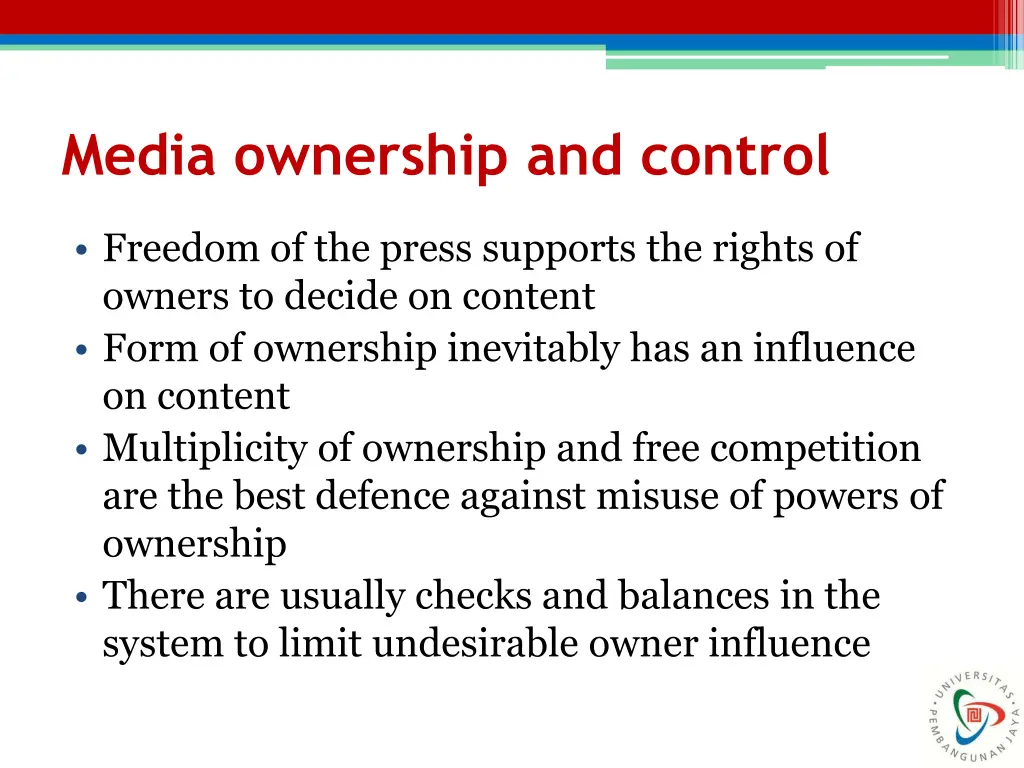 media ownership and control