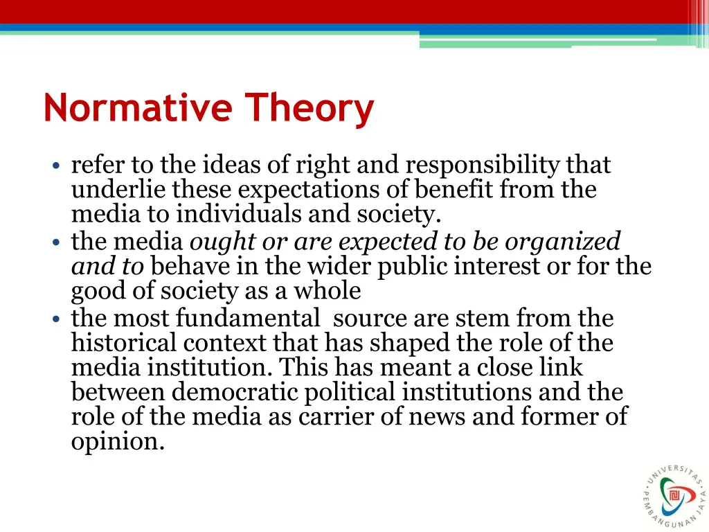 normative theory