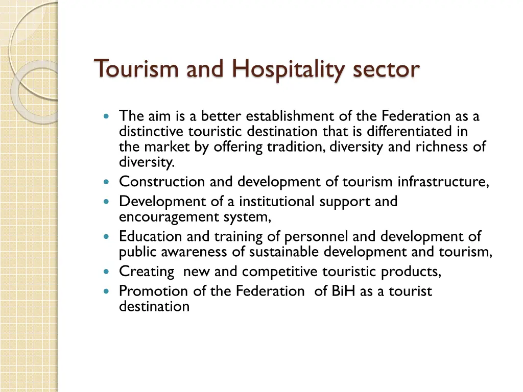 tourism and hospitality sector 1