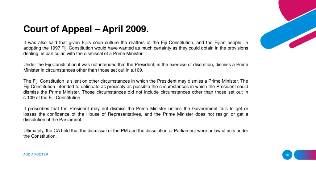 court of appeal april 2009