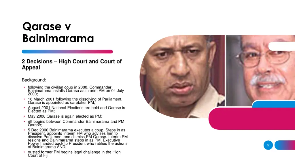 qarase v bainimarama