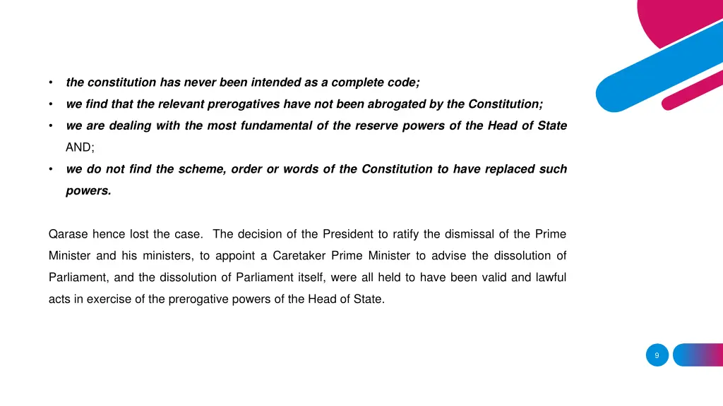 the constitution has never been intended