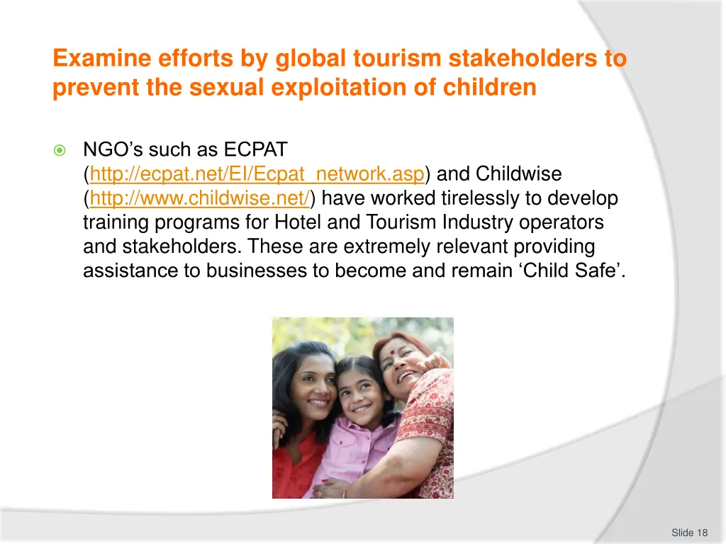 examine efforts by global tourism stakeholders 1