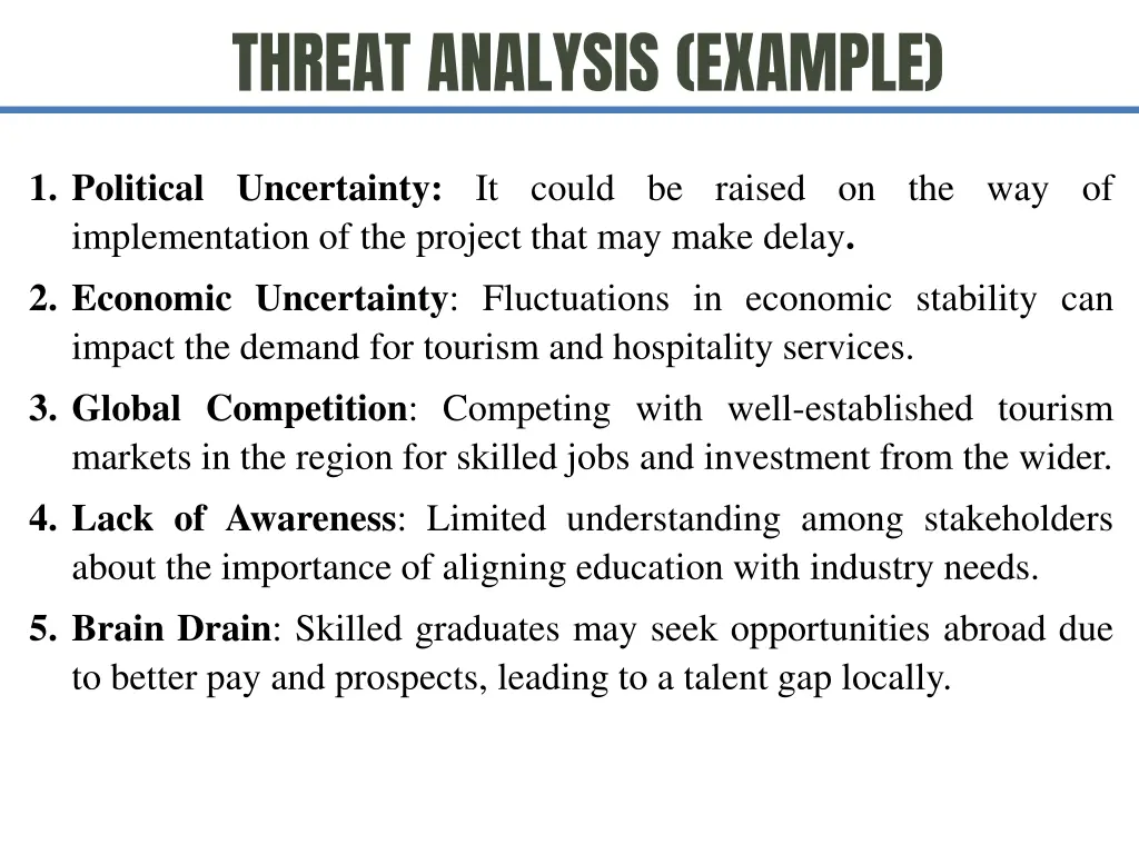 threat analysis example