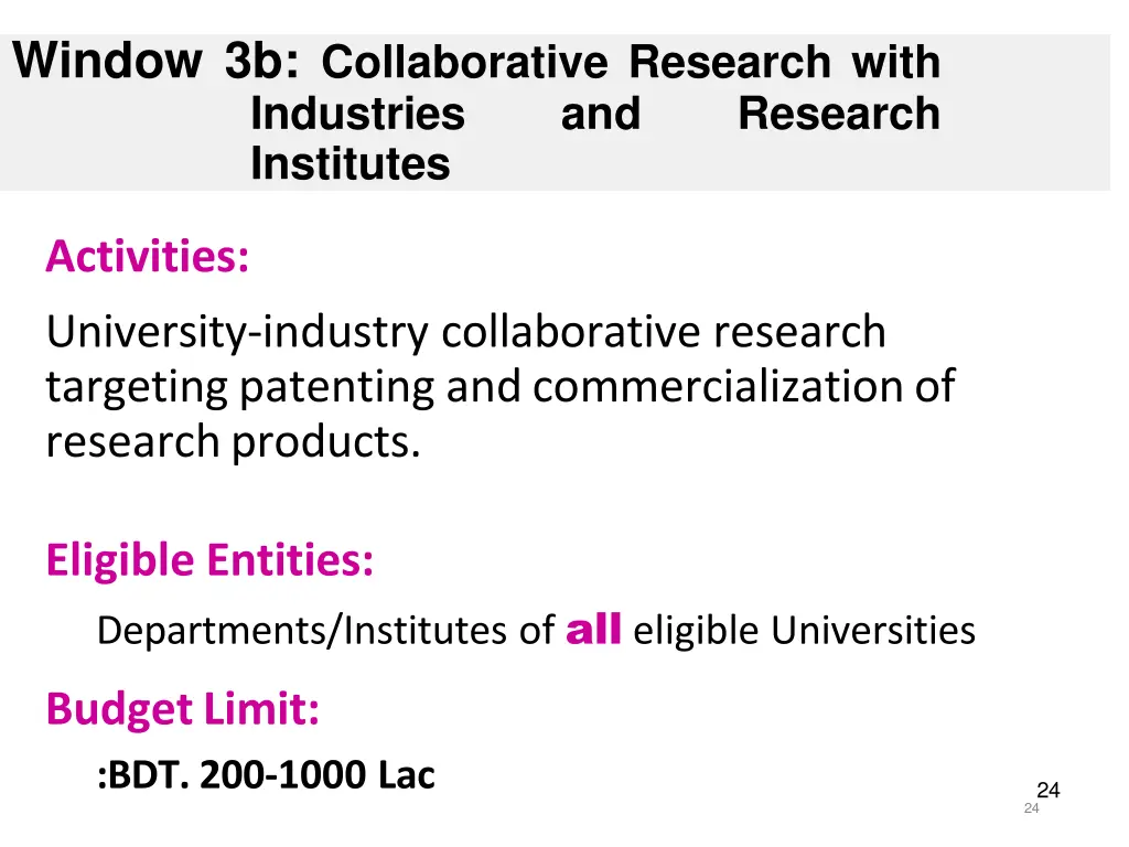 window 3b collaborative research with industries