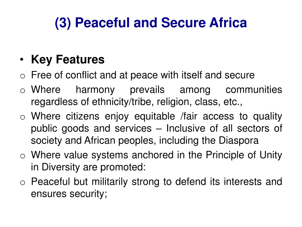 3 peaceful and secure africa